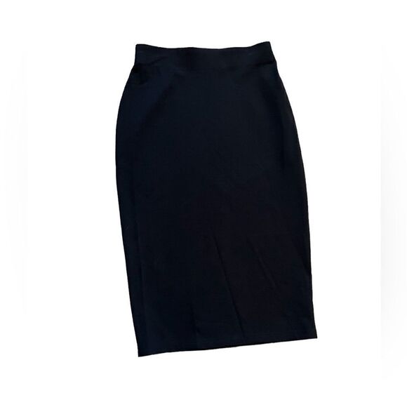 JOSEPH RIBKOFF Black High Waisted Stretch Knee Length Skirt 4 - Picture 1 of 7